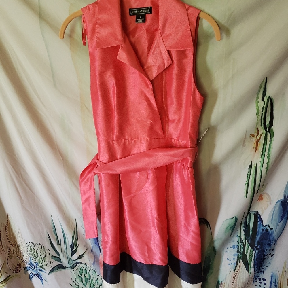 Pink, Blue & White Dress ~ Formal Dress ~ Church